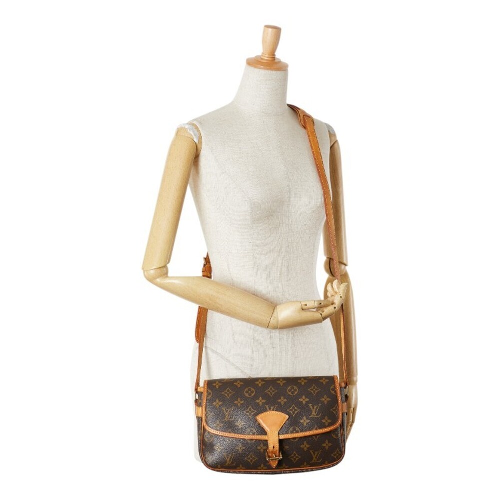 LOUIS VUITTON Authentic Brown Monogram Leather Shoulder Bag - Picture 14 of 14